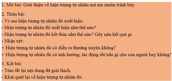 10 mẫu Viết bài văn thuyết minh giải thích một hiện tượng tự nhiên mà