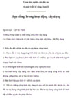 Hợp đồng trong hoạt động xây dựng 7