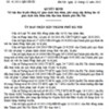 Quyết định về việc thu lệ phí đăng ký giao dịch bảo đảm, phí cung cấp thông tin về giao dịch bảo đảm