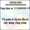 Nghị định số 12/2009/NĐ-CP