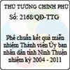 Quyết định số 2168/QĐ-TTG
