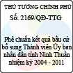 Quyết định số 2169/QĐ-TTG