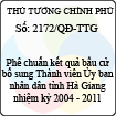 Quyết định số 2172/QĐ-TTG