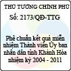 Quyết định số 2173/QĐ-TTG