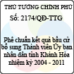 Quyết định số 2174/QĐ-TTG