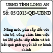 Quyết định 05/2013/QĐ-UBND