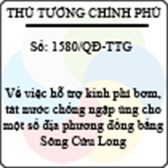 Quyết định số 1580/QĐ-TTG