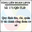 Quyết định 171/2013/QĐ-TLĐ