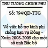 Quyết định số 794/QĐ-TTG