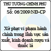 Nghị định số 06/2009/NĐ-CP