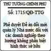 Quyết định số 1715/QĐ-TTG