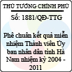 Quyết định số 1881/QĐ-TTG