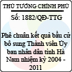 Quyết định số 1882/QĐ-TTG