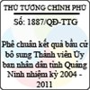Quyết định số 1887/QĐ-TTG