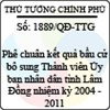 Quyết định số 1889/QĐ-TTG