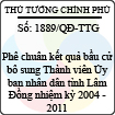 Quyết định số 1889/QĐ-TTG