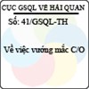 Công văn 41/2013/GSQL-TH