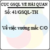 Công văn 41/2013/GSQL-TH