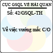 Công văn 42/2013/GSQL-TH