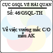 Công văn 46/2013/GSQL-TH