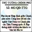 Quyết định số 662/QĐ-TTG