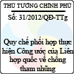 Quyết định số 31/2012/QĐ-TTg