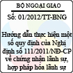 Thông tư số 01/2012/TT-BNG