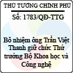 Quyết định số 1783/QĐ-TTG