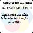 Chỉ thị 02/2013/CT-UBND