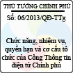 Quyết định 06/2013/QĐ-TTg