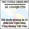 Quyết định số 1354/QĐ-TTG