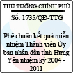 Quyết định số 1735/QĐ-TTG