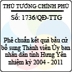 Quyết định số 1736/QĐ-TTG