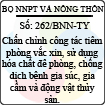 Công văn 262/2013/BNN-TY