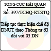 Công văn 397/2013/TCHQ-KTSTQ