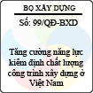 Quyết định 99/2013/QĐ-BXD