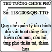 Quyết định số 118/2008/QĐ-TTG