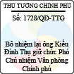 Quyết định số 1728/QĐ-TTG