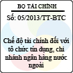 Thông tư 05/2013/TT-BTC