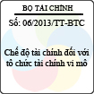 Thông tư 06/2013/TT-BTC