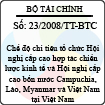 Thông tư số 23/2008/TT-BTC