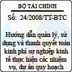 Thông tư số 24/2008/TT-BTC