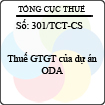 Công văn 301/2013/TCT-CS