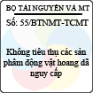 Công văn 55/2013/BTNMT-TCMT