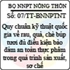 Thông tư 07/2013/TT-BNNPTNT