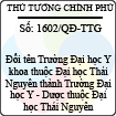 Quyết định số 1602/QĐ-TTG