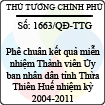 Quyết định số 1663/QĐ-TTG