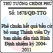 Quyết định số 1678/QĐ-TTG