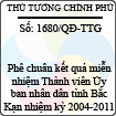 Quyết định số 1680/QĐ-TTG