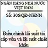 Quyết định số 306/QĐ-NHNN